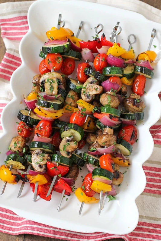 BBQ Oyster Mushroom Kebabs